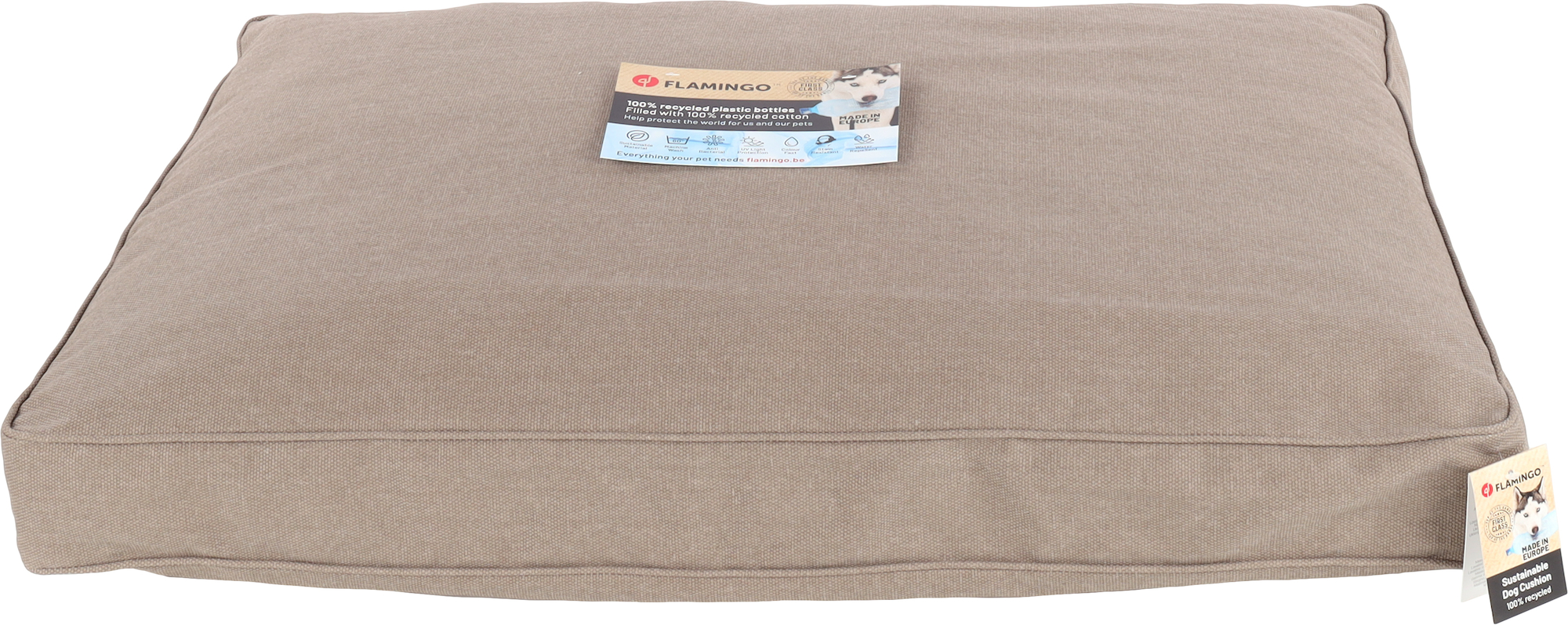 Flamingo Kussen Valeco Rechthoekig Taupe