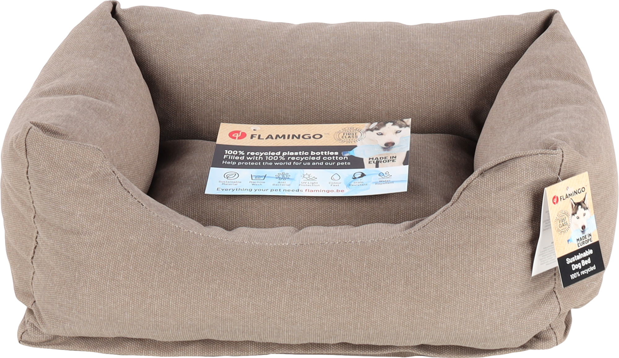 Flamingo Basket Valeco Rectangle Taupe