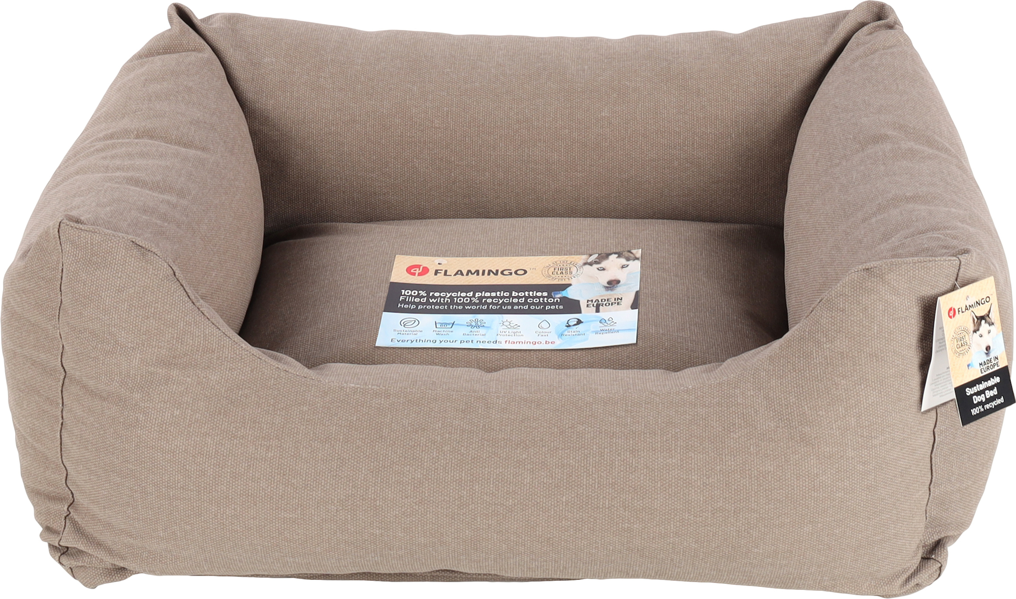 Flamingo Basket Valeco Rectangle Taupe