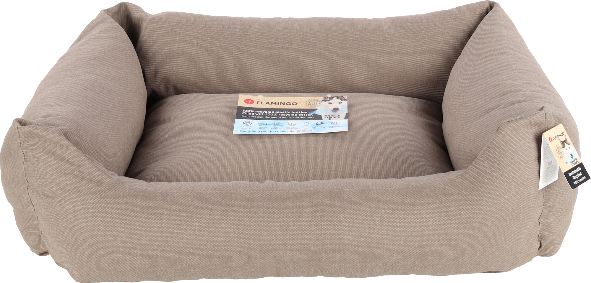 Flamingo Basket Valeco Rectangle Taupe