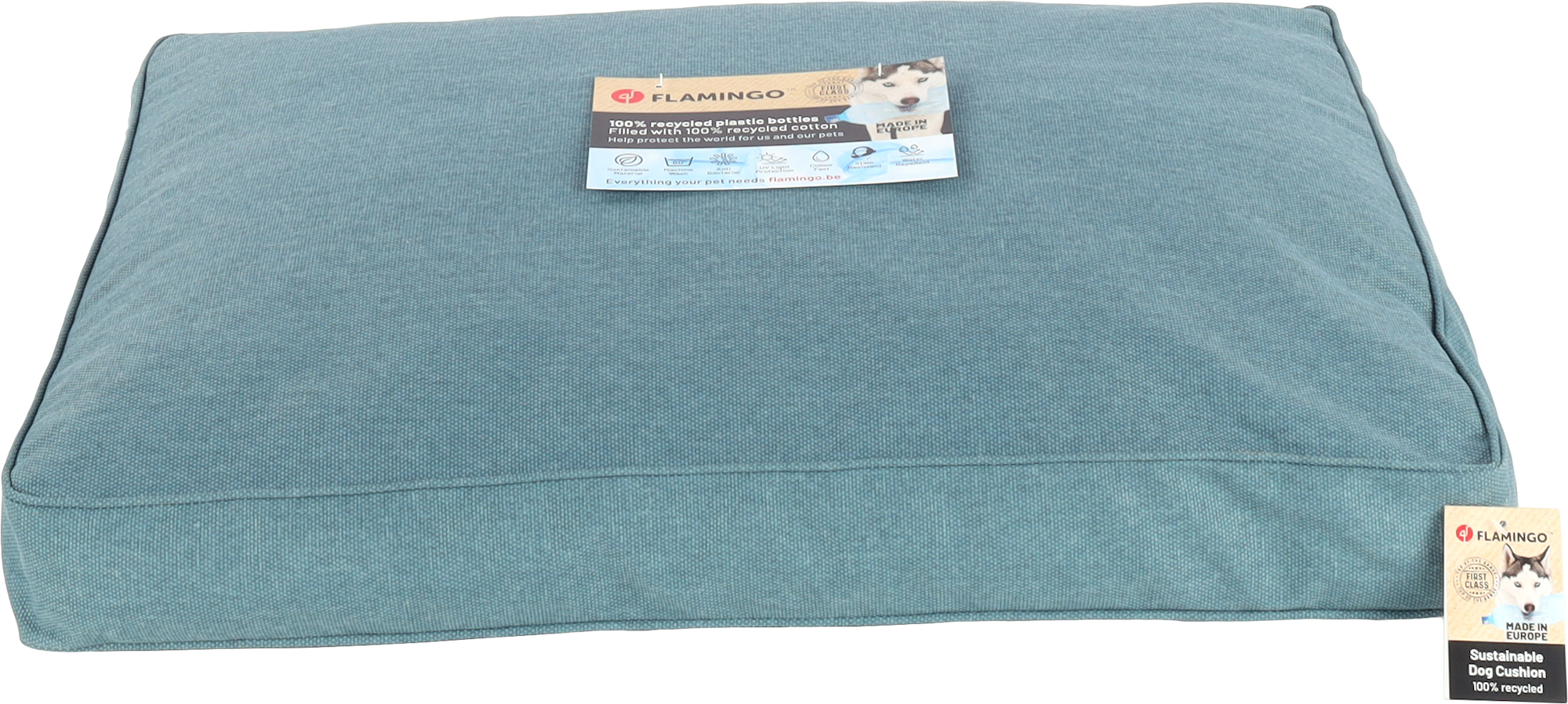 Flamingo Kussen Valeco Rechthoekig Blauw