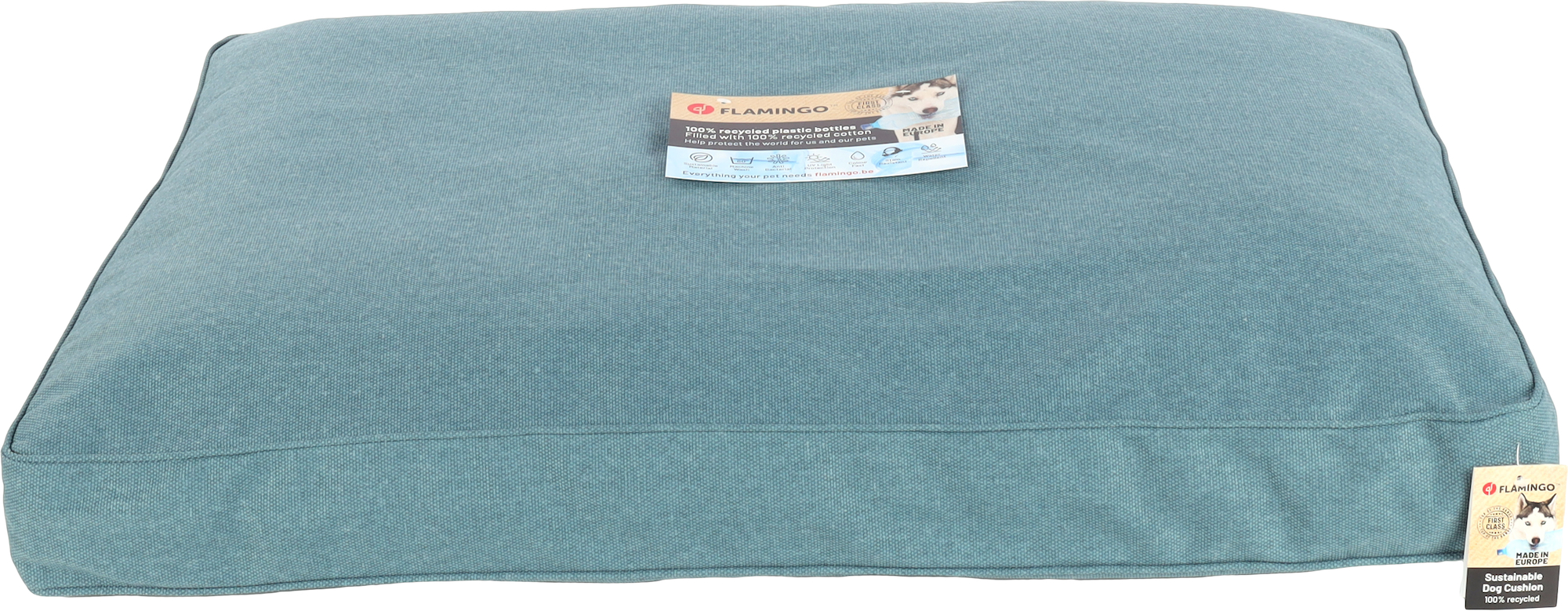 Flamingo Kussen Valeco Rechthoekig Blauw