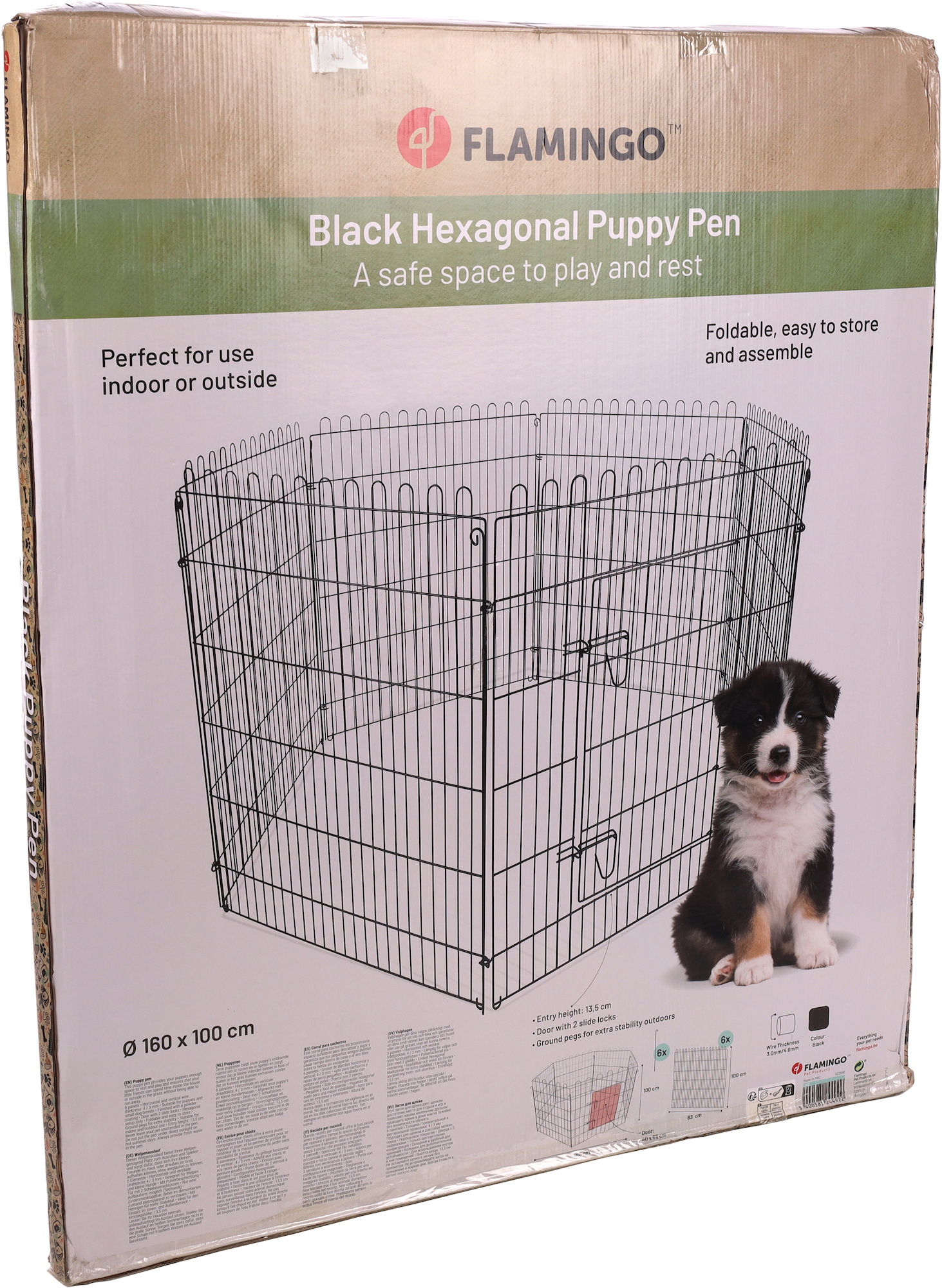 Flamingo Run Puppy Jax Black