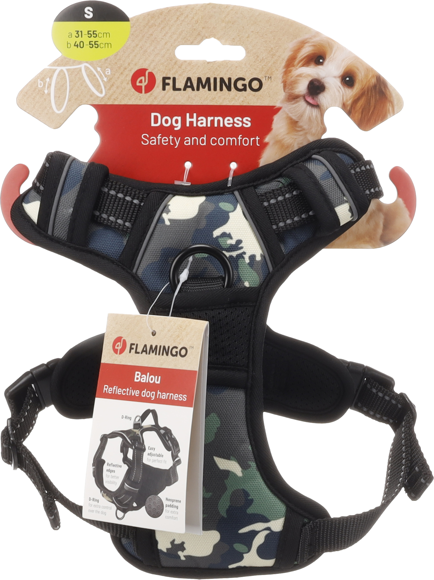 Flamingo Geschirr  Balou Dschungel Tarnung