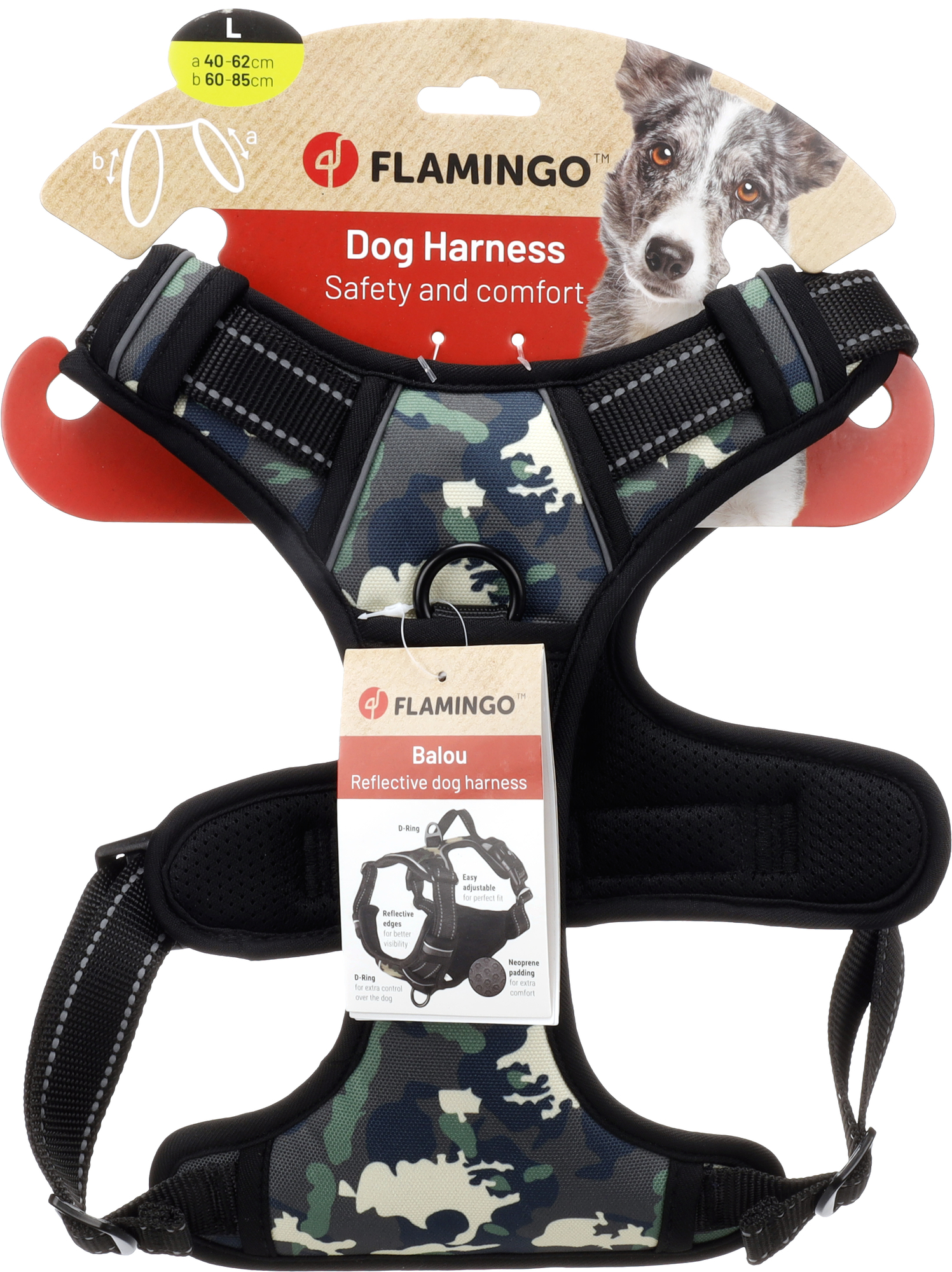 Flamingo Geschirr  Balou Dschungel Tarnung