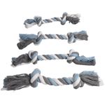 Speelgoed Jim Touw met 2 knopen Blauw
