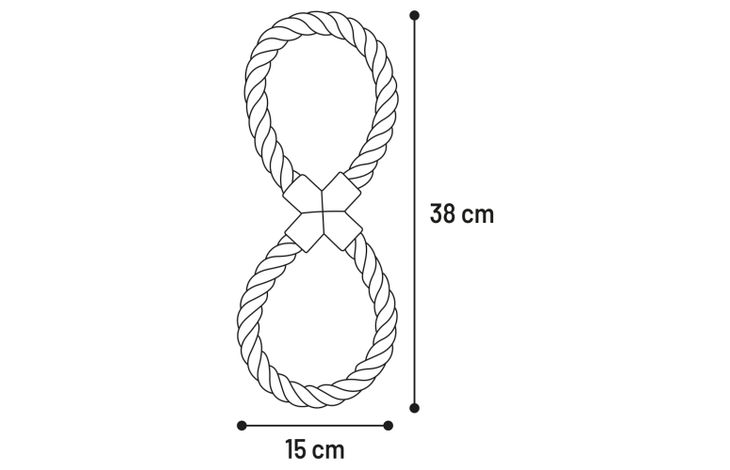 Flamingo Speelgoed Jim Trektouw & 8-vorm Blauw
