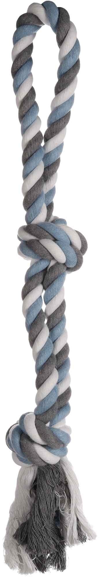 Flamingo Speelgoed Jim Trektouw met 2 knopen Blauw