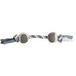 Toy Jim Tug rope Duo tennis with 2 knots Blue
