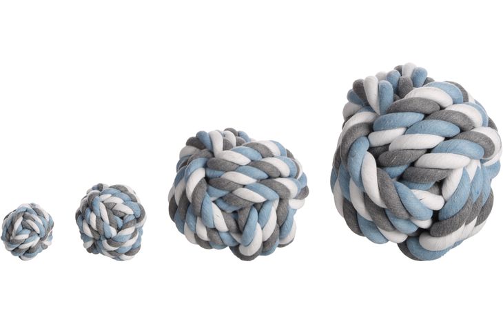 Flamingo Spielzeug Jim Knotenball Blau