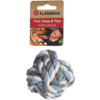 Flamingo Spielzeug Jim Knotenball Blau