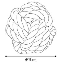 Flamingo Spielzeug Jim Knotenball Blau