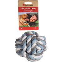 Flamingo Spielzeug Jim Knotenball Blau