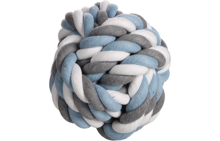 Flamingo Spielzeug Jim Knotenball Blau