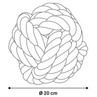 Flamingo Spielzeug Jim Knotenball Blau