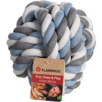 Flamingo Spielzeug Jim Knotenball Blau