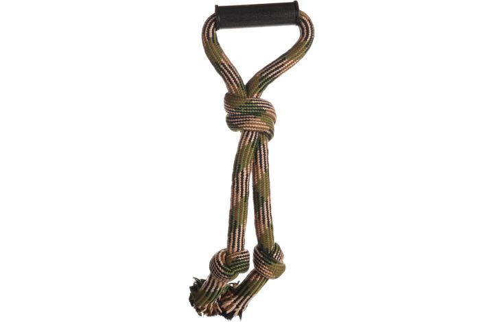 Flamingo Toy Joe Tug rope with 3 knots Camouflage