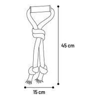 Flamingo Toy Joe Tug rope with 3 knots Camouflage