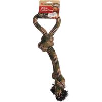 Flamingo Jouet Joe Corde à tirer avec 3 noeuds Camouflage