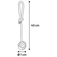 Flamingo Toy Joe Tug rope & Knotted ball Camouflage