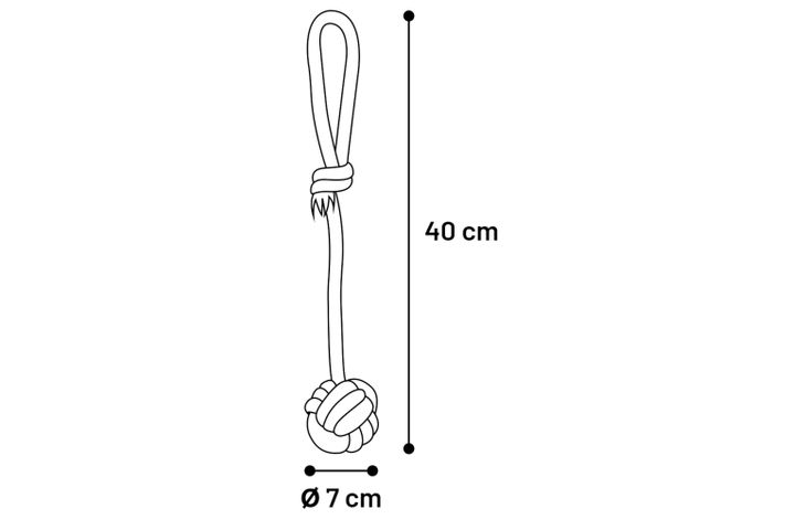 Flamingo Toy Joe Tug rope & Knotted ball Camouflage