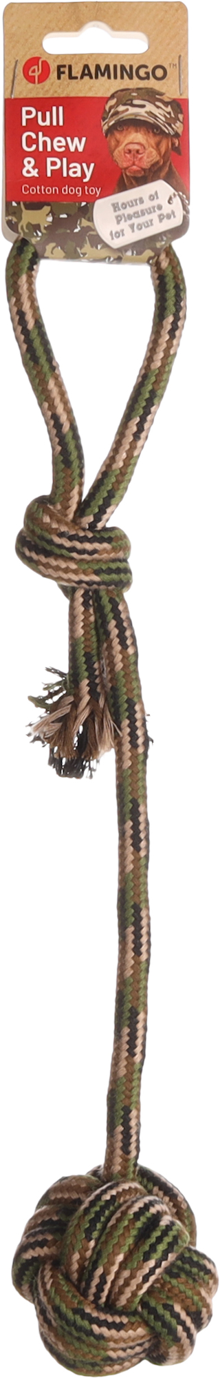 Flamingo Toy Joe Tug rope & Knotted ball Camouflage