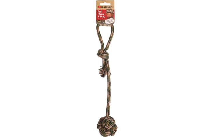 Flamingo Toy Joe Tug rope & Knotted ball Camouflage