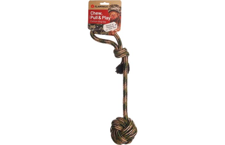Flamingo Toy Joe Tug rope & Knotted ball Camouflage