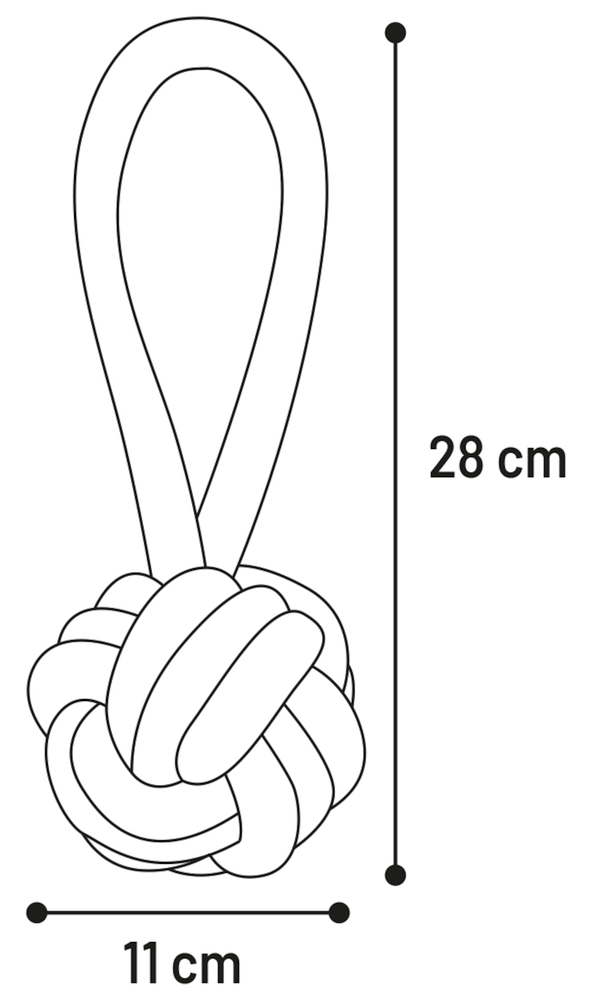 Flamingo Toy Joe Tug rope & Knotted ball Camouflage