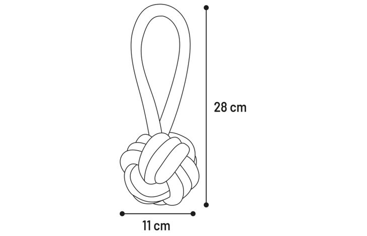 Flamingo Toy Joe Tug rope & Knotted ball Camouflage