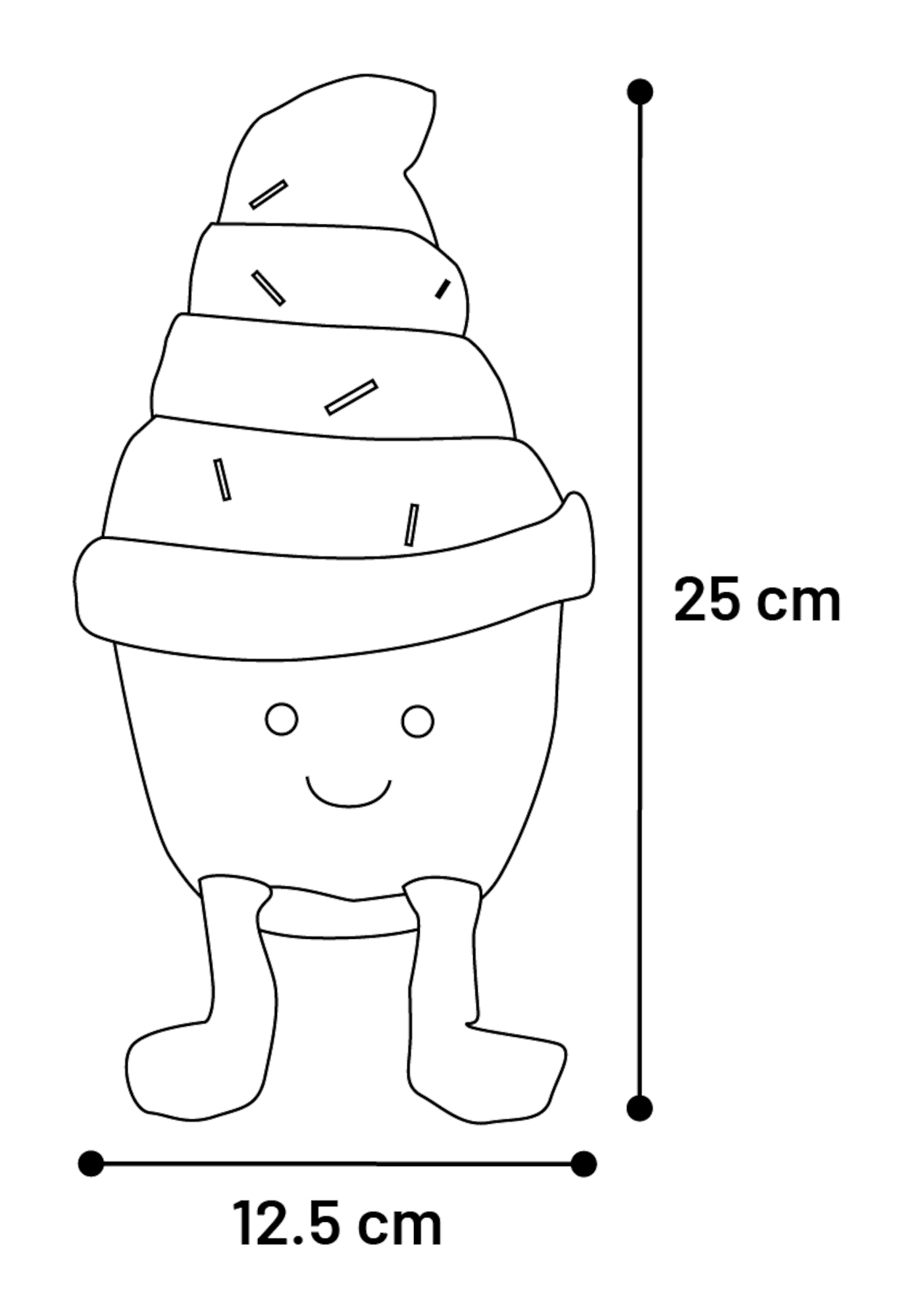 Flamingo Toy Leka Ice cream Grey & White