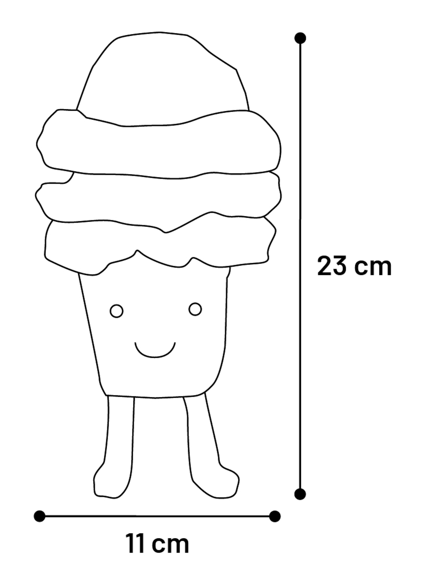 Flamingo Toy Leka Ice cream Brown