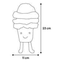 Flamingo Toy Leka Ice cream Brown