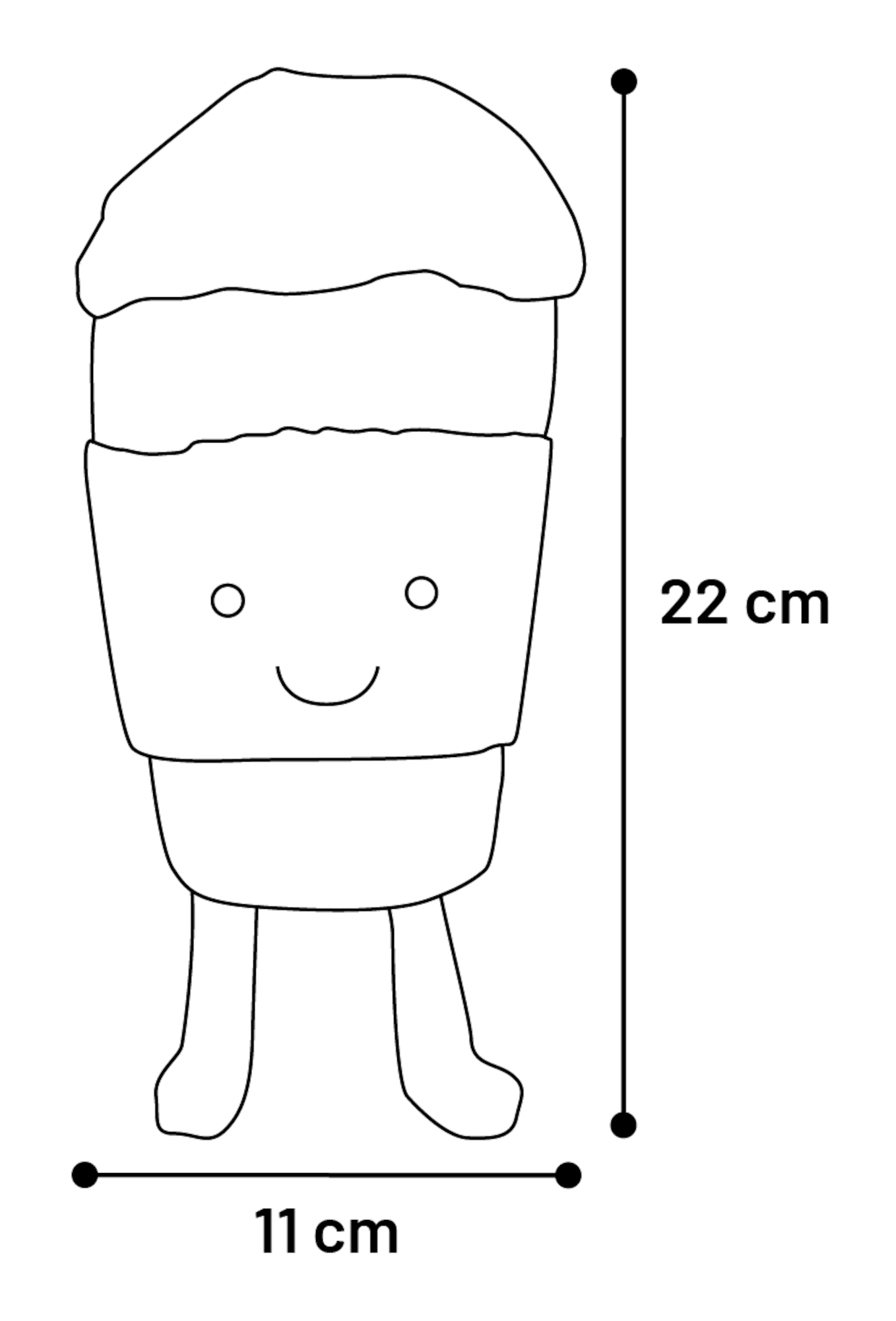 Flamingo Toy Leka Ice cream Brown & White