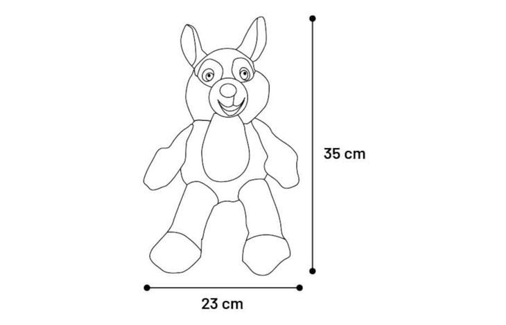 Flamingo Toy Rabba Fox Grey