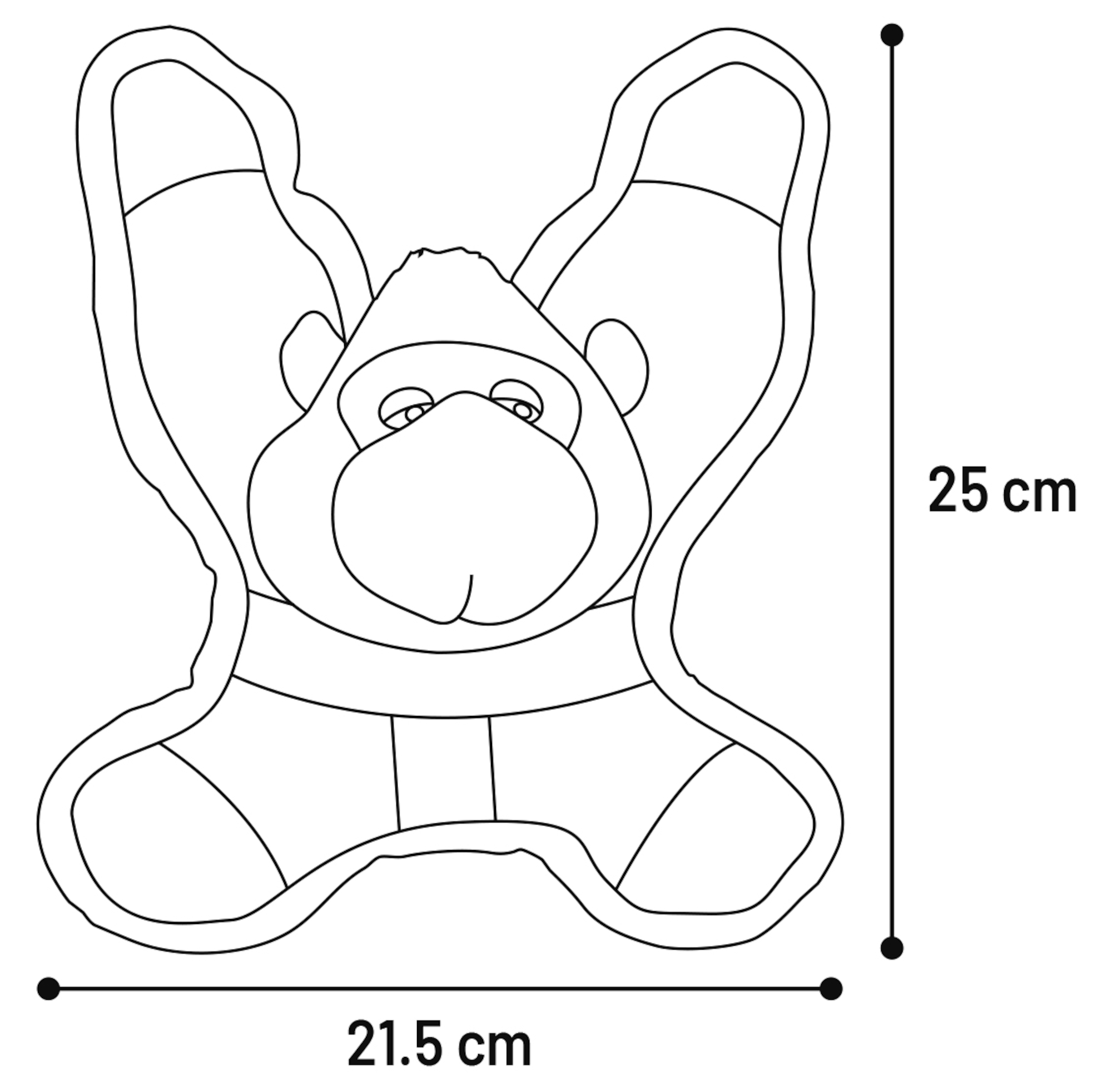 Flamingo Juguete Cris Gorila Gris