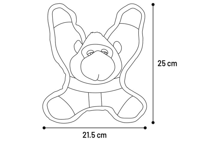 Flamingo Juguete Cris Gorila Gris