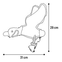 Flamingo Jouet Nada Oie avec corde Brun