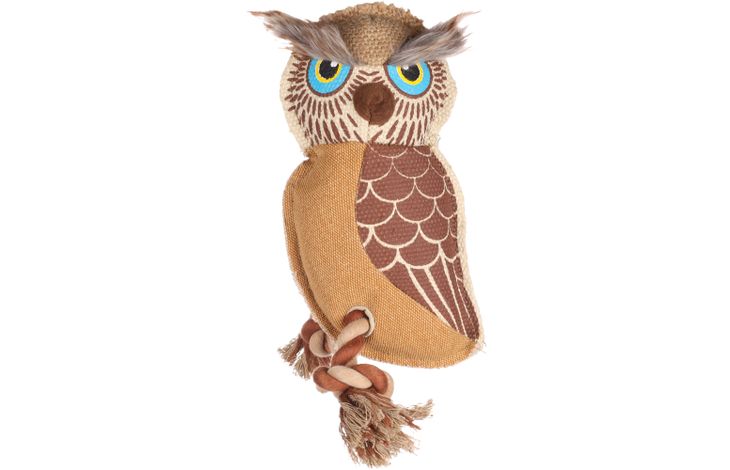 Flamingo Jouet Nada Hibou avec corde Brun