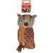 Toy Nada Owl with rope Brown