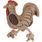 Toy Nada Rooster with rope Brown