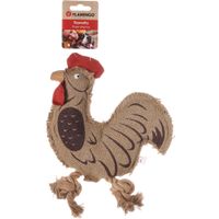 Flamingo Toy Nada Rooster with rope Brown
