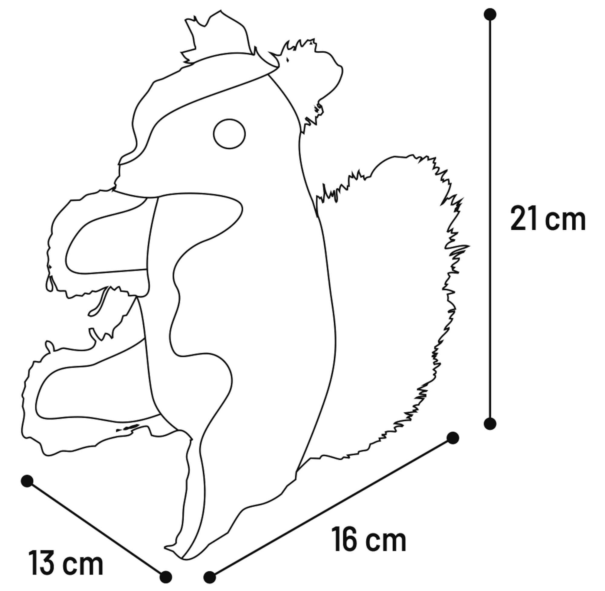 Flamingo Toy Nada Squirrel Brown