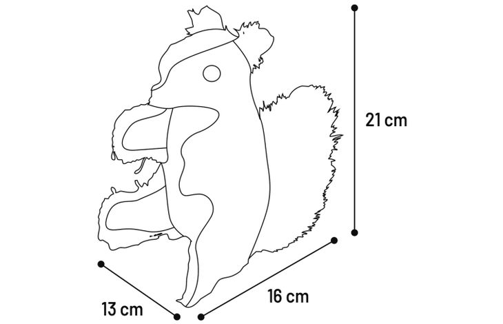 Flamingo Spielzeug Nada Eichhörnchen Braun