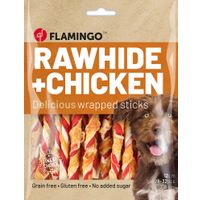Flamingo Friandises R'hide Bâton Mélange avec poulet 12cm 10-12gr / 28-32 pcs 350gr