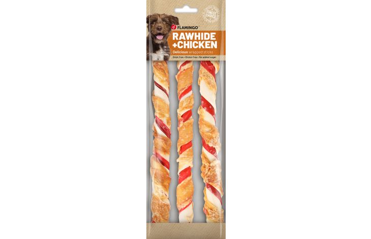 Flamingo Snacks R'hide Stick Mix with chicken 28cm 93g / 3 pcs 280g