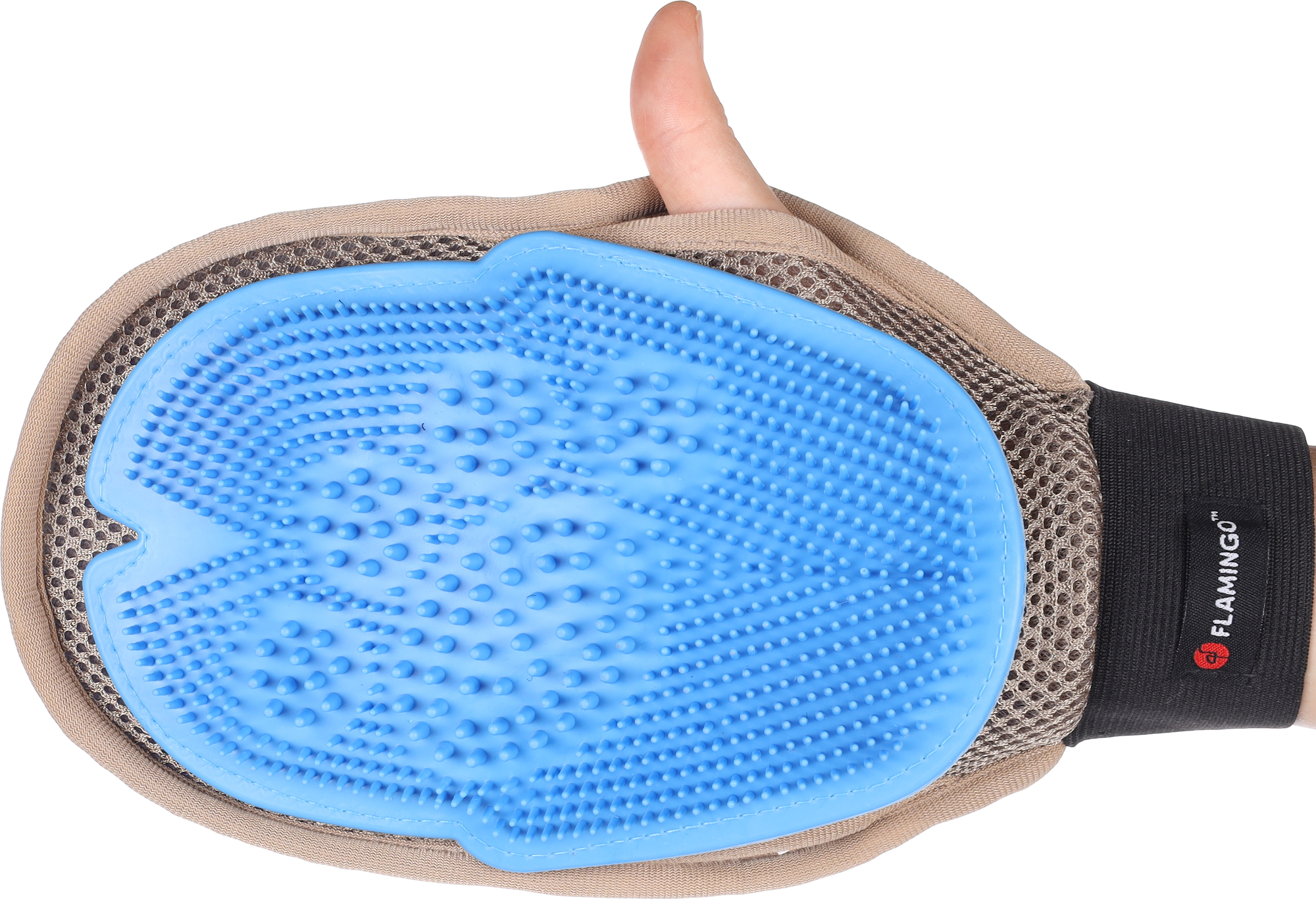 Flamingo Clothing, massage & grooming glove Weva