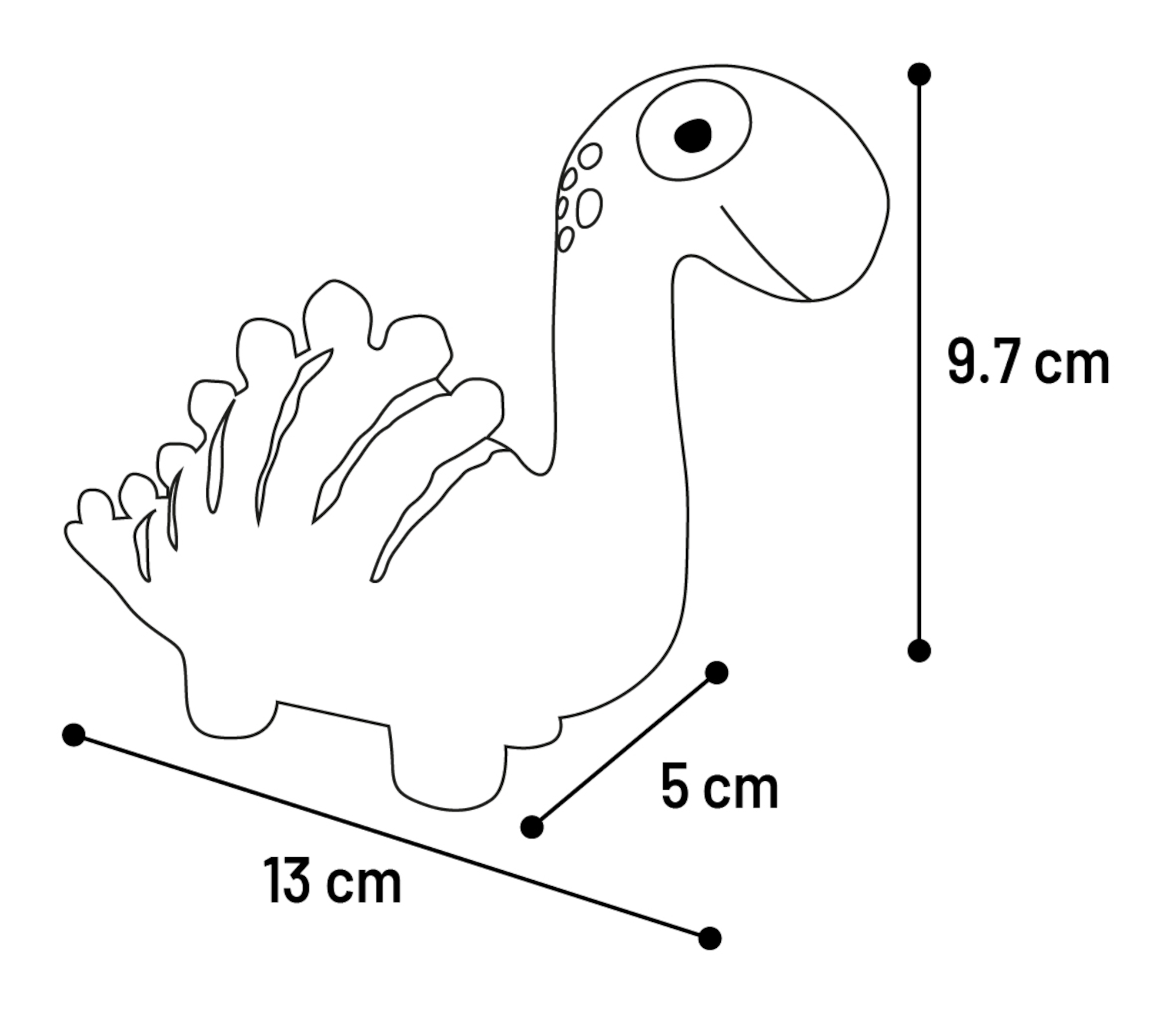 Flamingo Toy Puga Dinosaur Green