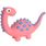 Jouet Puga Dinosaure Rose