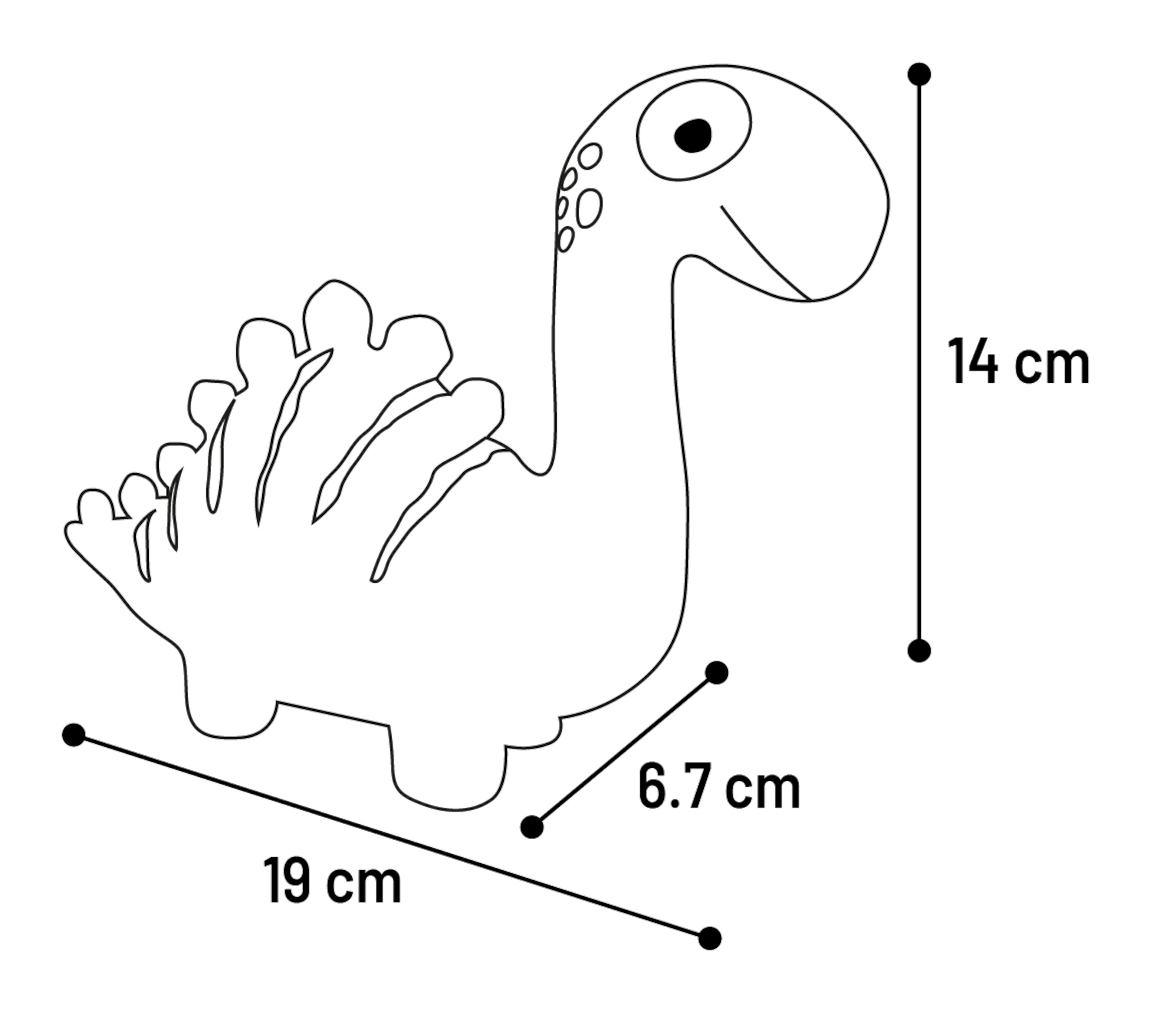 Flamingo Toy Puga Dinosaur Green